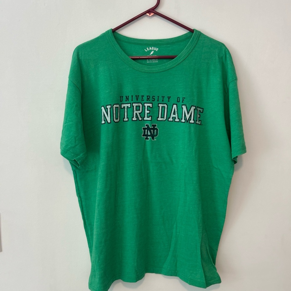 League Green Short Sleeve Notre Dame Tee